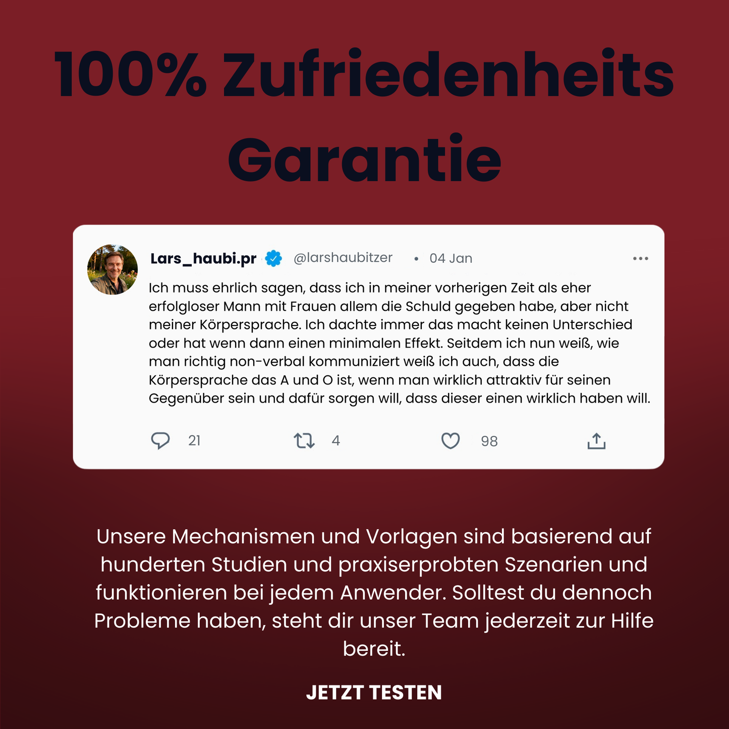 Attraction Körpersprache Blueprint